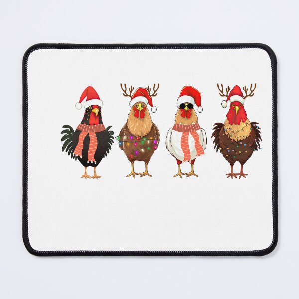 Item preview, Festive and Funny Christmas Chickens designed and sold by PrancingPumpkin.