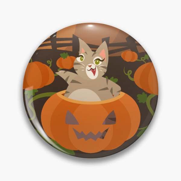 Item preview, Olive the Cat: Pumpkin Paws designed and sold by Kyna Arts.