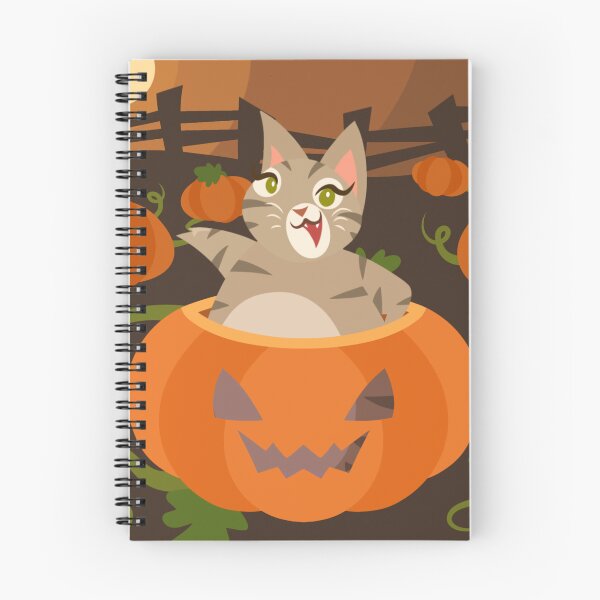 Item preview, Olive the Cat: Pumpkin Paws designed and sold by Kyna Arts.