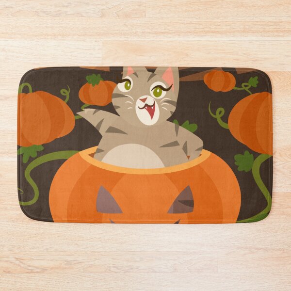 Item preview, Olive the Cat: Pumpkin Paws designed and sold by Kyna Arts.
