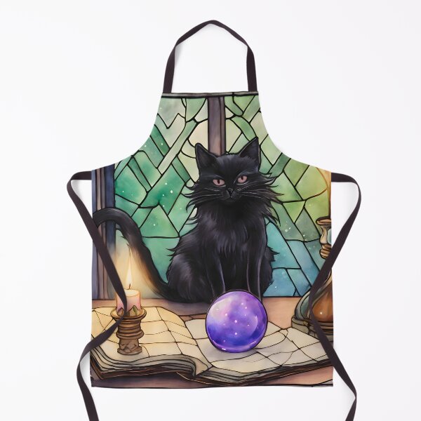 Item preview, Black Cat Stained Glass Window designed and sold by Shopatmarlow.