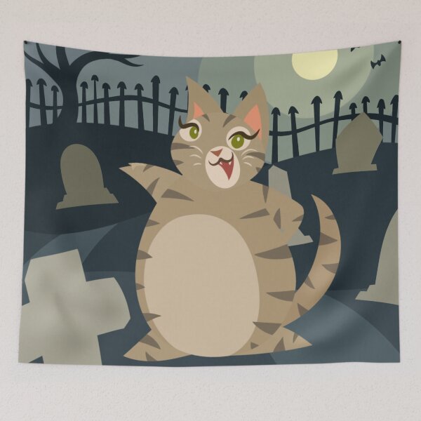 Item preview, Olive the Cat: Graveyard Whiskers  designed and sold by Kyna Arts.