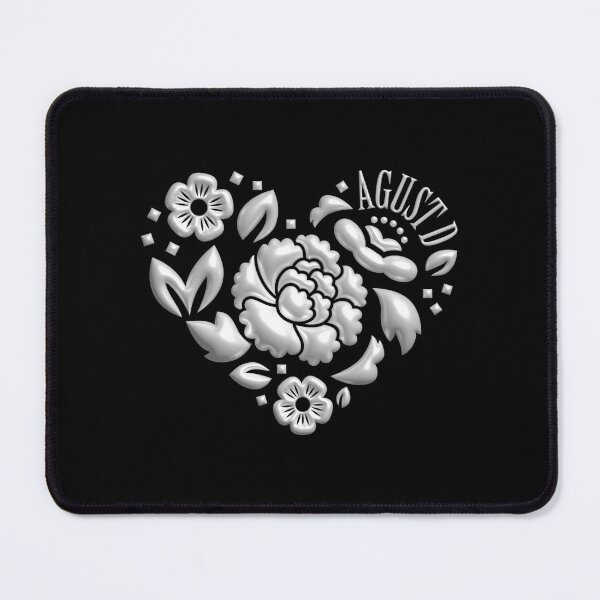Item preview, Agust D Lotus Heart-shaped (white) designed and sold by loonylunaART.