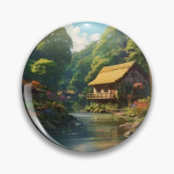 Item preview, Hidden Village in the Forest’s Heart designed and sold by BlareBlare.