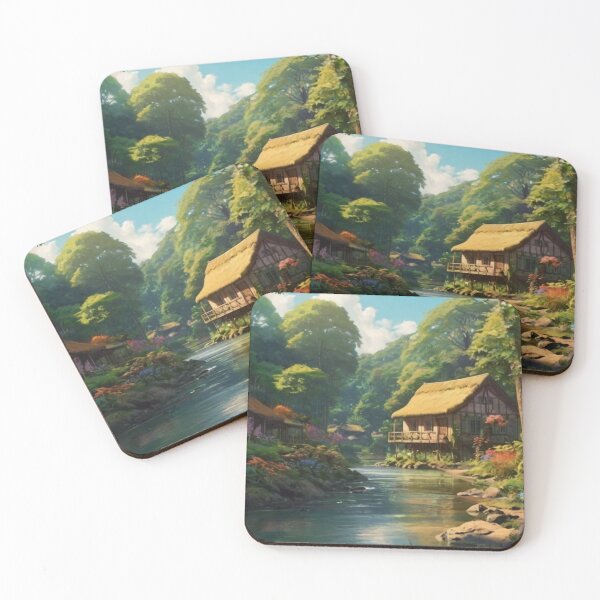 Item preview, Hidden Village in the Forest’s Heart designed and sold by BlareBlare.