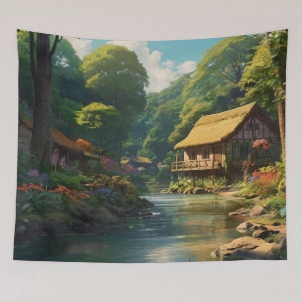 Artikelvorschau, Hidden Village in the Forest’s Heart entworfen und verkauft von BlareBlare.