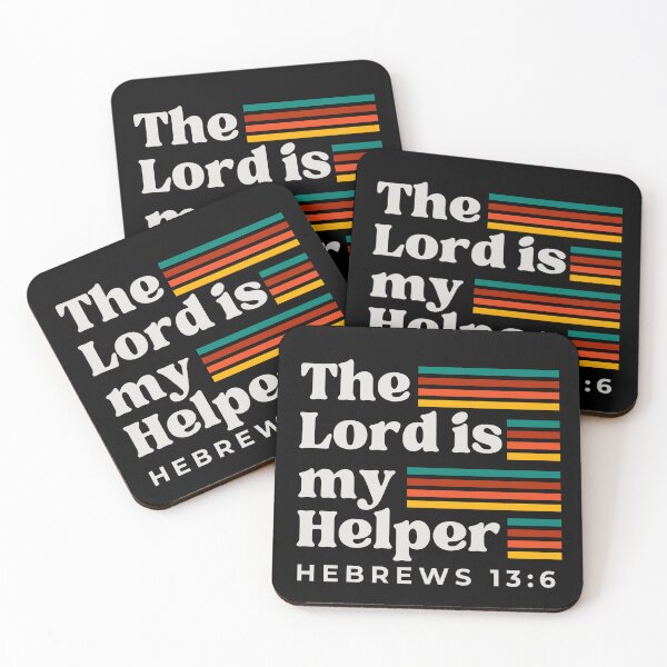 Item preview, The Lord is My Helper, Hebrew 13: 6, Bible designed and sold by MoriaStore.