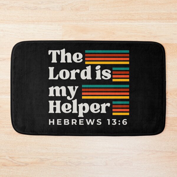 Item preview, The Lord is My Helper, Hebrew 13: 6, Bible designed and sold by MoriaStore.