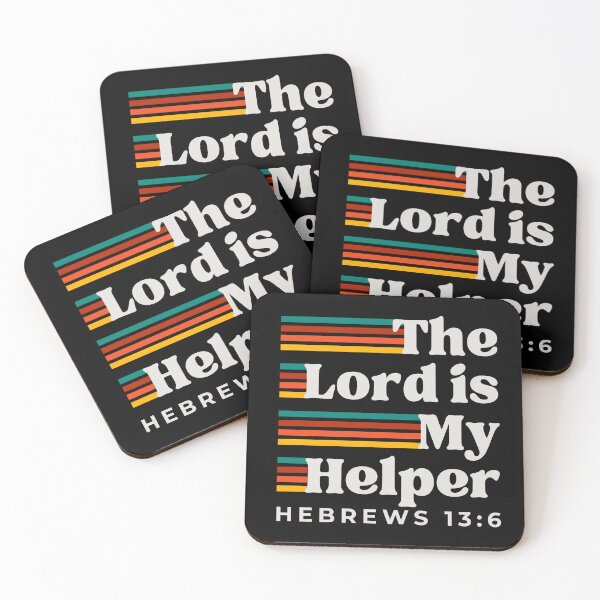 Item preview, The Lord is My Helper, Christian quotes designed and sold by MoriaStore.
