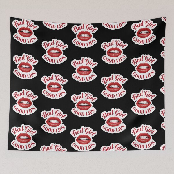 Item preview, Bad Girl Good Lips Die Cut Design designed and sold by Peter Stawicki.