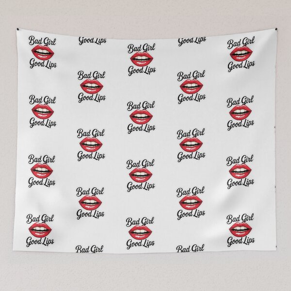 Item preview, Bad Girl Good Lips White Design designed and sold by Peter Stawicki.