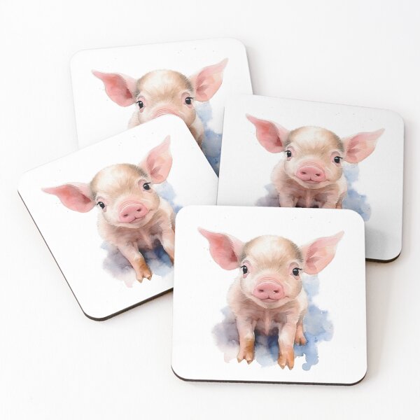 Item preview, Cerdito bebé acuarela designed and sold by PrancingPumpkin.
