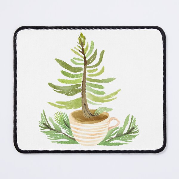 Item preview, A tree is painted on a white background with a cup in the foreground designed and sold by PWDigitalArt.