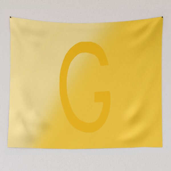 Item preview, Yellow G with Gradient Background designed and sold by MusicQueen17.