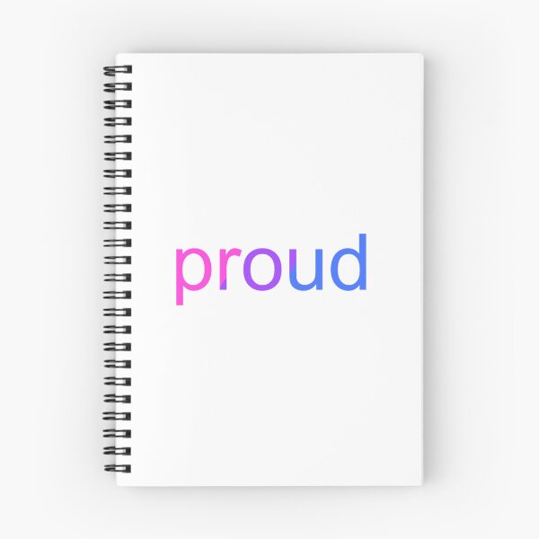 Item preview, proud text (bisexual) designed and sold by ShirewolfWorks.