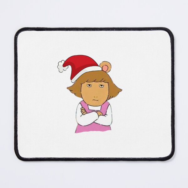 Item preview, DW Christmas deadpan funny Christmas gift 90s Christmas gift Arthur library card sticker Santa DW designed and sold by LaundrySalt.