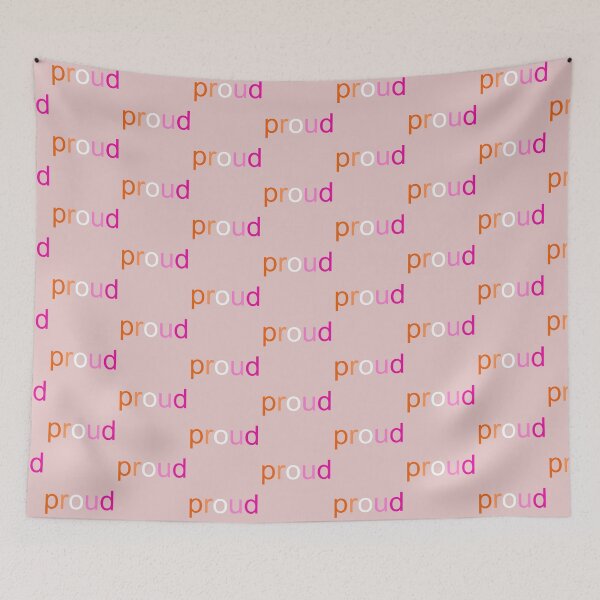 Item preview, proud text (gay/wlw) designed and sold by ShirewolfWorks.