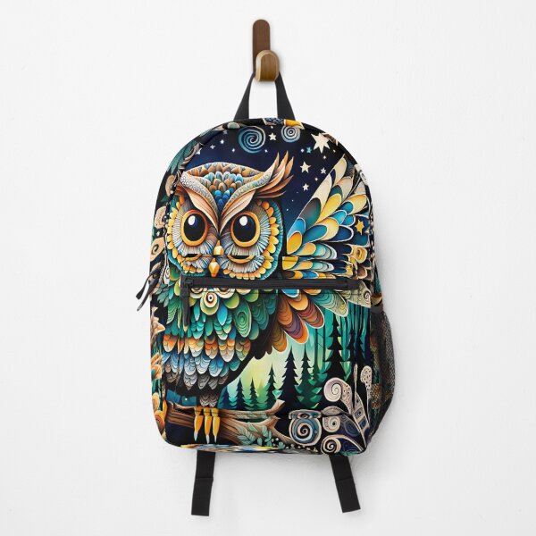 Item preview, Whimsical Owl in the forest designed and sold by artedamensagem.