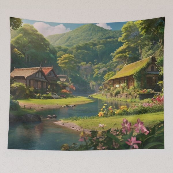 Item preview, Forest Magic in the Riverside Village designed and sold by BlareBlare.
