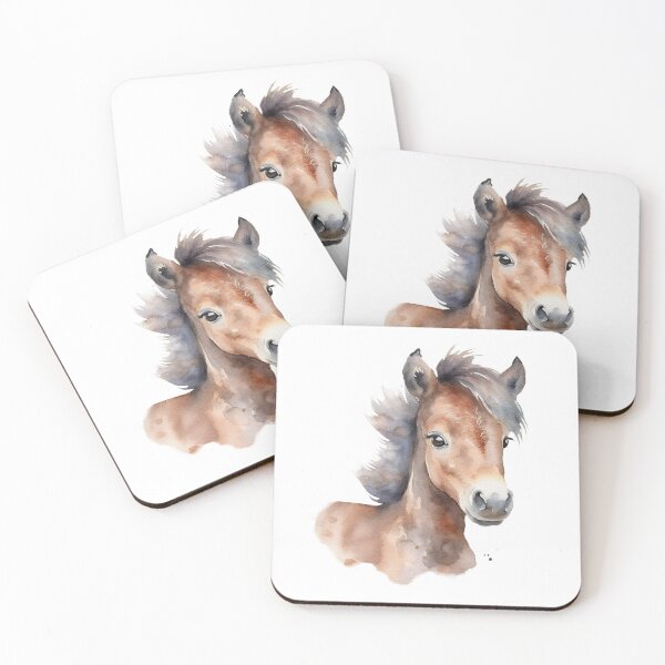 Item preview, Caballo bebé acuarela designed and sold by PrancingPumpkin.