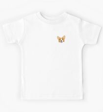 Corgi In Pocket Funny Cute Puppy Big Happy Smile Kids Tee