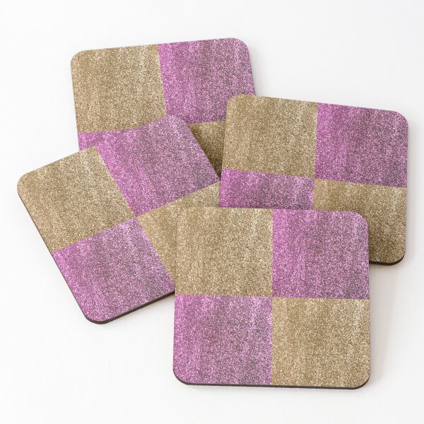 Item preview, Gold Pink Glitter Plaid  designed and sold by Victoria Rose.