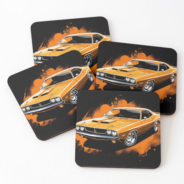 Item preview, Vintage Muscle: The Orange Challenger designed and sold by Printinkverse.