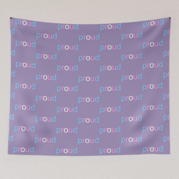 Item preview, proud text (transgender) designed and sold by ShirewolfWorks.