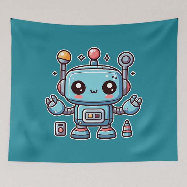 Item preview, Kawaii Cute Robot 4 | Toys and Games for Men and Women t-shirt designed and sold by panchiTWO.