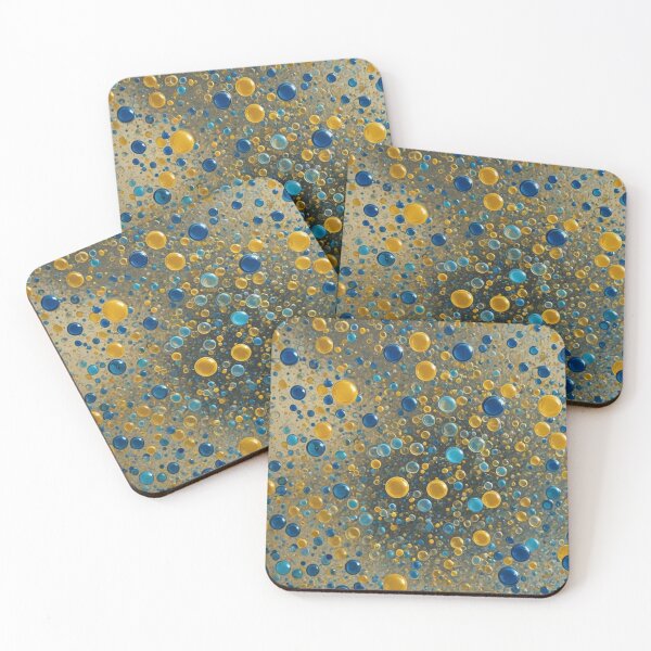 Item preview, Abstract Blue and Yellow Bubble Pattern designed and sold by calibrit.