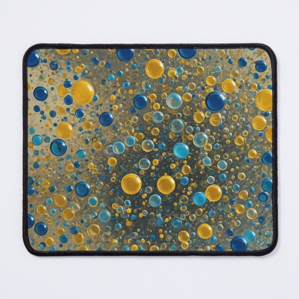 Item preview, Abstract Blue and Yellow Bubble Pattern designed and sold by calibrit.
