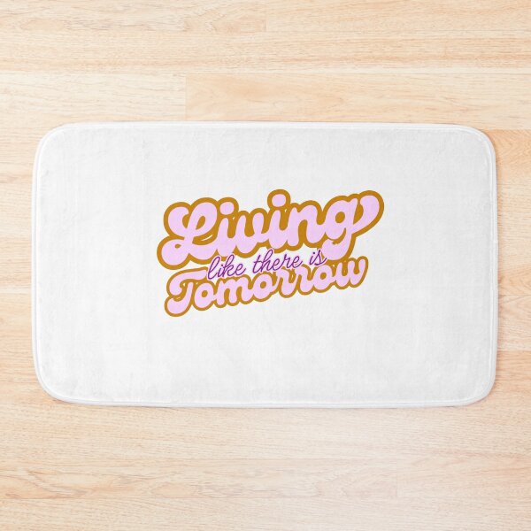 Item preview, Living Like There Is Tomorrow in Pink designed and sold by figandroseco.