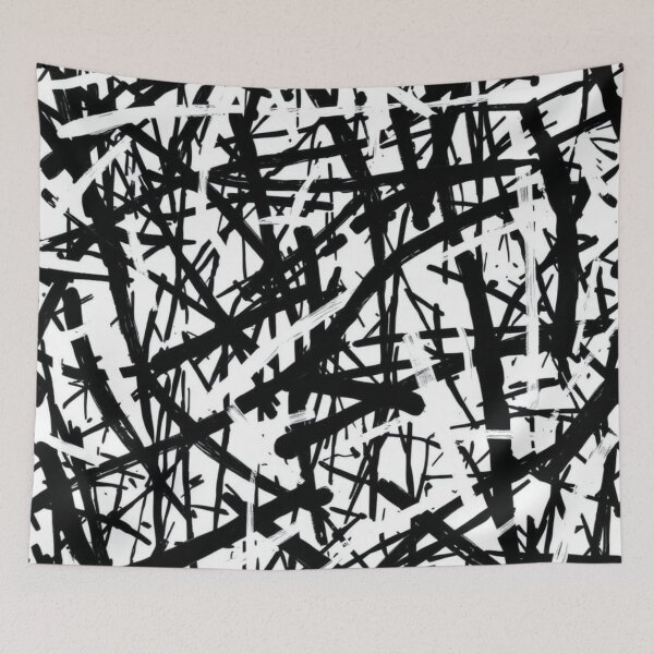 Item preview, Abstract Black and White Pattern designed and sold by calibrit.
