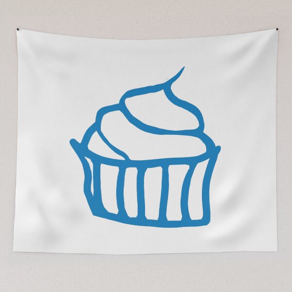 Item preview, Painted Cupcake Blue designed and sold by vibeno1.