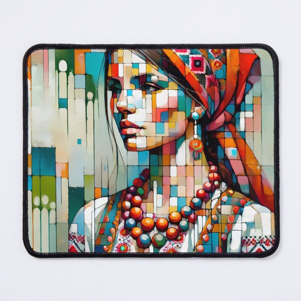 Item preview, Abstract Ukrainian Woman in Traditional Dress designed and sold by SolannaAS.
