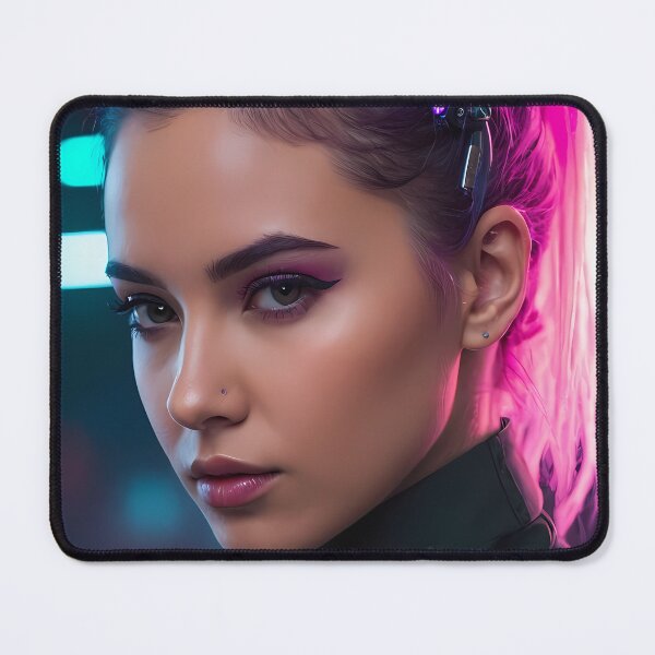 Item preview, Realistic Cyberpunk Female Portrait designed and sold by papi1998.