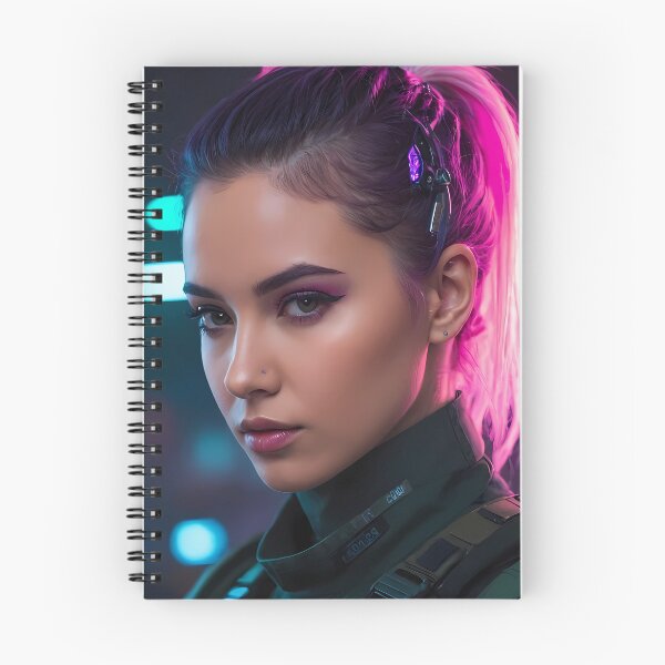 Item preview, Realistic Cyberpunk Female Portrait designed and sold by papi1998.