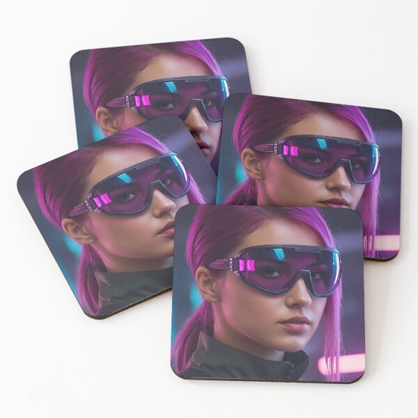 Item preview, Realistic Cyberpunk Female Portrait designed and sold by papi1998.