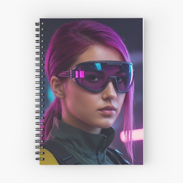 Item preview, Realistic Cyberpunk Female Portrait designed and sold by papi1998.