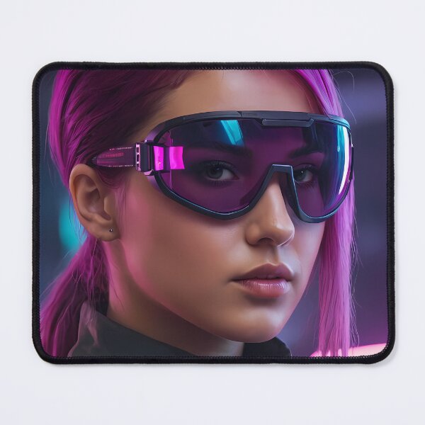 Item preview, Realistic Cyberpunk Female Portrait designed and sold by papi1998.