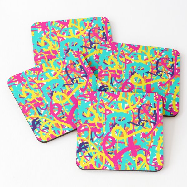 Item preview, Abstract Colorful Squiggly Pattern designed and sold by calibrit.