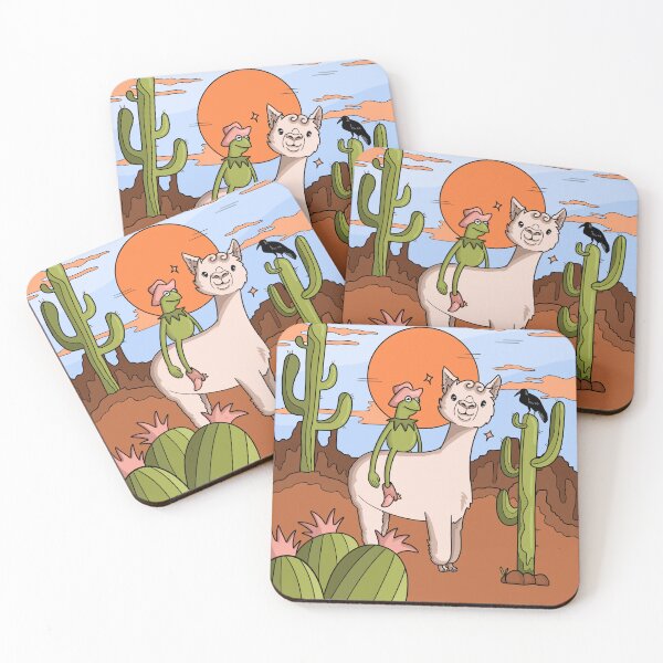 Item preview, Cowboy Kermit Riding a Llama  designed and sold by hannaxart.