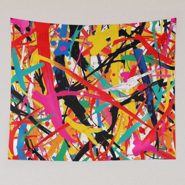 Item preview, Abstract Vivid Color Paint Strokes designed and sold by calibrit.