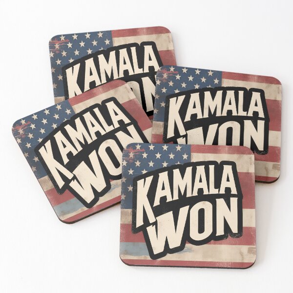 Item preview, Kamala Won - US Presidential Election 2024 (Vintage Harris Style)  designed and sold by QuotezArtist.