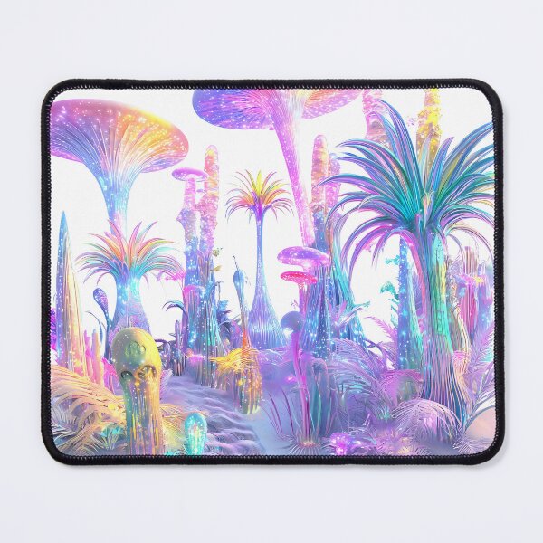 Item preview, Glowing Alien Landscape with Surreal Plants designed and sold by PixelReverb.