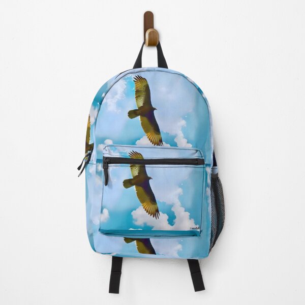Item preview, Endangered California Condor Bird Flying in Blue Sky with Clouds Painting designed and sold by Yogibear & Rachelle .