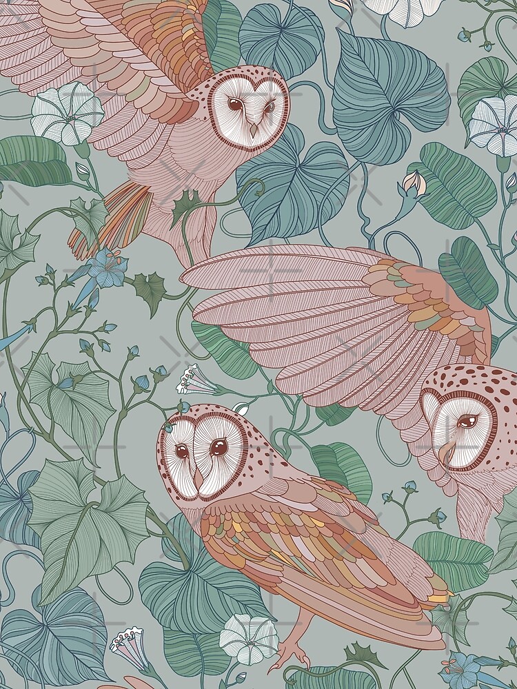 Pink barn owls by torysevas