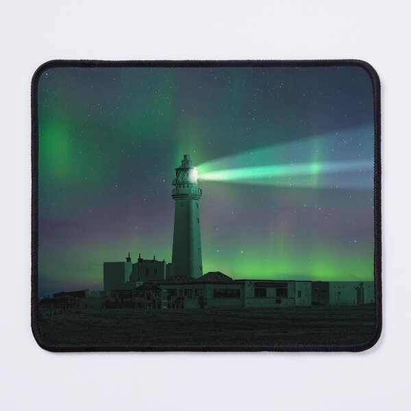 Item preview, Flamborough Head Lighthouse Aurora Borealis designed and sold by Alisonchambers2.