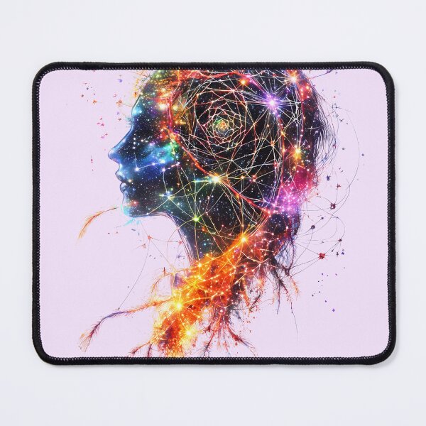 Item preview, Neon Cosmic Dreamcatcher with Web Network designed and sold by PixelReverb.