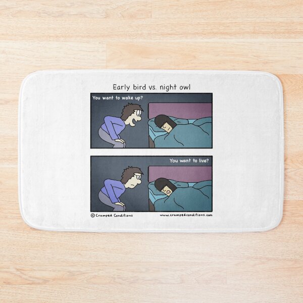 Item preview, Early bird vs. night owl designed and sold by Cramped Conditions.